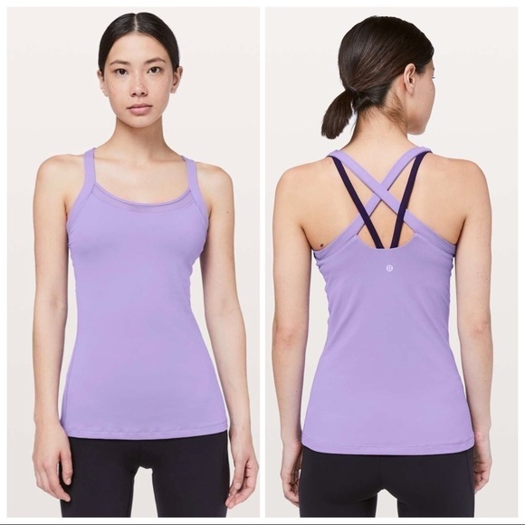 S017 Lululemon Rally Your Heart Tank - Enchanted Iris/Dark Court Purple - Picture 1 of 12